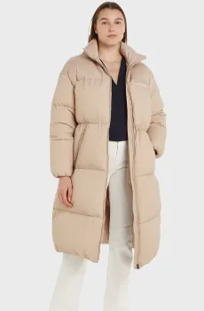 Женская бежевая куртка Бежевый L Tommy Hilfiger WW0WW39749