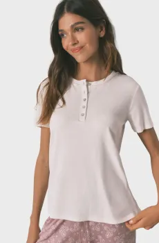 Женская белая футболка Белый M womensecret 3272330