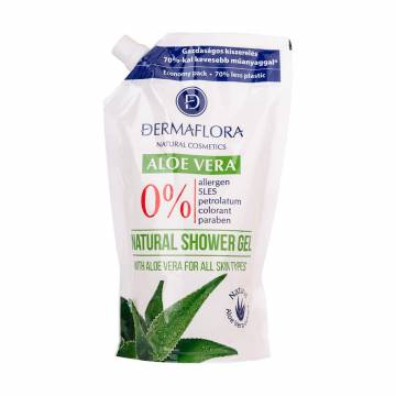 Гель для душа Dermaflora Aloe Vera Natural Shower Gel с алое вера, 500 мл Гель для душа Dermaflora Aloe Vera Natural Shower Gel с алое вера, 500 мл