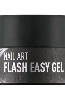 Уценка! Гель-паутинка для дизайна ногтей NUB Flash Easy Gel со светоотражающим эффектом, 01 Серебро, 5 г