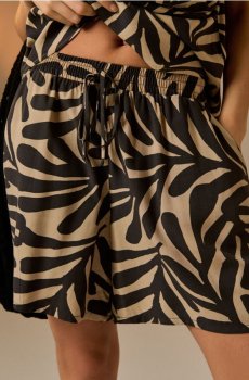 Віскозні шорти з кишенями - steel blue