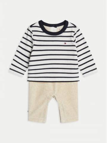 Tommy Hilfiger Набір дитячий Nautical Stripe Mixed 1 Piece KN0KN01938 Білий Regular Fit Tommy Hilfiger Набір дитячий Nautical Stripe Mixed 1 Piece KN0KN01938 Білий Regular Fit