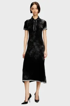 Женское темно-серое платье ABITO Серый XS Diesel A21835 0BKCB