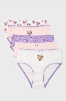 Бавовняні трусики, 5 пари - різнобарвний