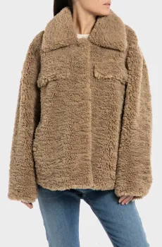 Женская коричневая шуба Коричневый M Replay W7814 .000.84814