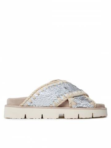 Mou Шльопанці Criss Cross Bio Bio Sandal Plain SW461000G Білий Mou Шльопанці Criss Cross Bio Bio Sandal Plain SW461000G Білий
