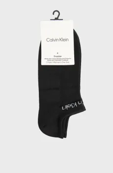 Женские черные носки (2 пары) GRIPPER Черный ONESIZE Calvin Klein 701238141
