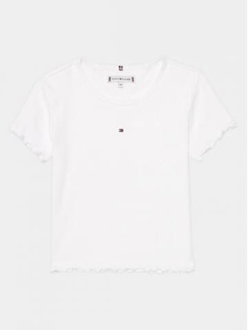 Tommy Hilfiger Футболка Essential KG0KG08138 Білий Regular Fit Tommy Hilfiger Футболка Essential KG0KG08138 Білий Regular Fit