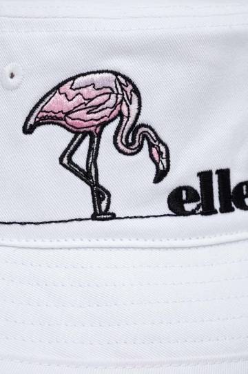 Шляпа из хлопка Ellesse цвет белый хлопковый Шляпа из хлопка Ellesse цвет белый хлопковый