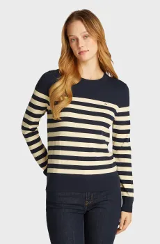 Женский джемпер в полоску CO JERSEY STITCH LS C-NK SWT Разноцветный XXS Tommy Hilfiger WW0WW44984