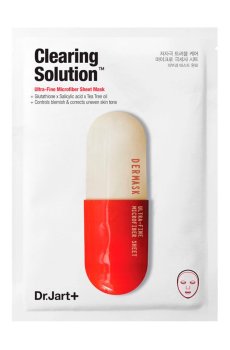 Уценка! Очищающая тканевая маска для лица Dr. Jart+ Dermask Micro Jet Clearing Solution Капсулы красоты, 27 г