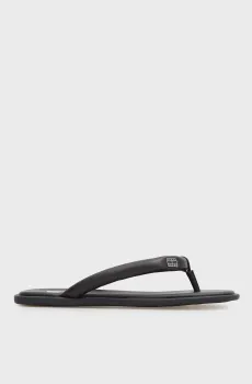 Женские черные кожаные вьетнамки SOFT PADDED Черный 36 Tommy Jeans EN0EN02947