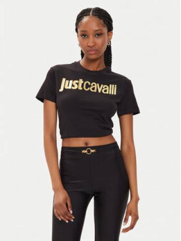 Just Cavalli Футболка 76PAHG11 Чорний Slim Fit Just Cavalli Футболка 76PAHG11 Чорний Slim Fit