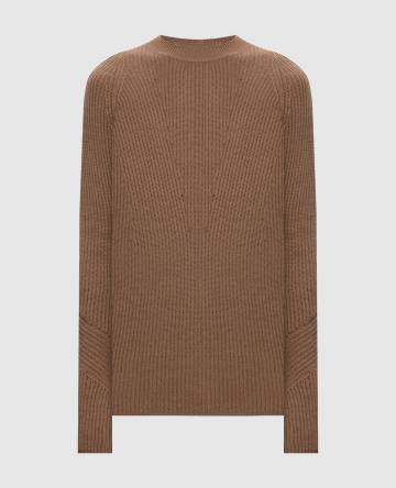 Коричневый свитер MOLVENO из шерсти Коричневый свитер MOLVENO из шерсти
