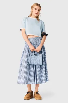 Женская голубая футболка Голубой 36 MAJE MFPTS01018_Blue Sky