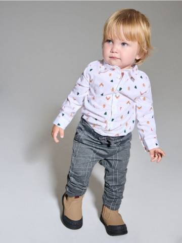 Штани regular - темно-сірий