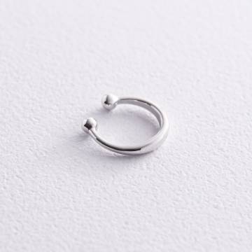 Серьга - каффа в белом золоте с08190 Серьга - каффа в белом золоте с08190