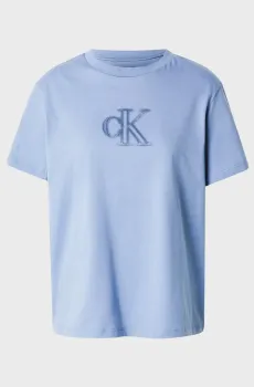 Женская голубая футболка SEASONAL Голубой S Calvin Klein Jeans LV047E827G