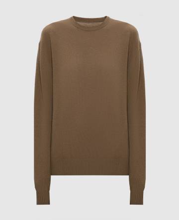 Коричневый джемпер из кашемира Коричневый джемпер из кашемира