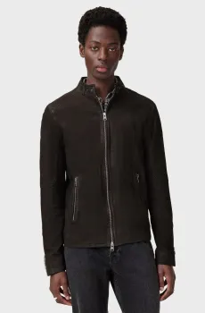 Мужская черная кожаная куртка CORA Черный XL AllSaints M064LB