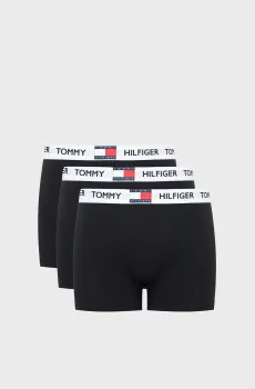 Мужские черные боксеры (3 шт) Черный L Tommy Hilfiger UM0UM03835