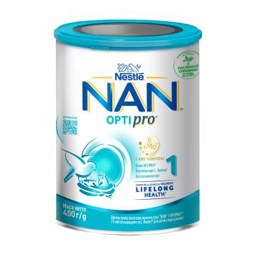 Детская начальная молочная сухая смесь NAN 1 OPTIPRO с 5 олигосахаридами, для детей с рождения, 400 г Детская начальная молочная сухая смесь NAN 1 OPTIPRO с 5 олигосахаридами, для детей с рождения, 400 г