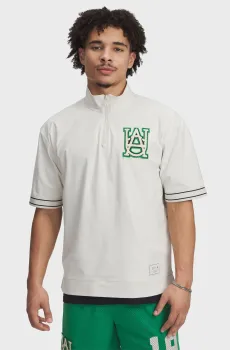 Мужское белое поло Courtside Shirt Белый XXL Under Armour 1390122-279