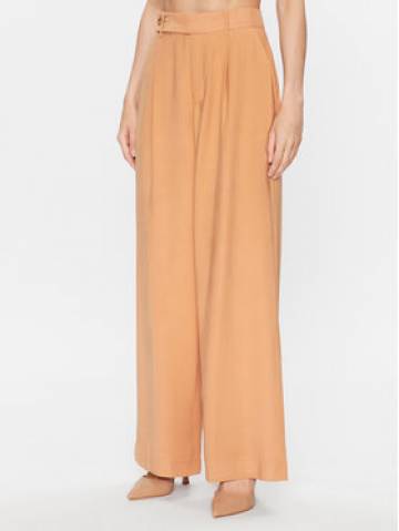 DKNY Штани палаццо P3EK8Q84 Оранжевий Regular Fit DKNY Штани палаццо P3EK8Q84 Оранжевий Regular Fit