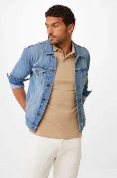 Мужская голубая джинсовая куртка GLEN Голубой S Mexx BM0522033M