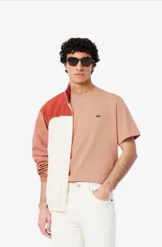 Мужская розовая футболка Розовый L-XL Lacoste TH7318ZIH