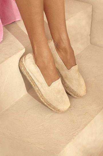 Замшевые эспадрильи Manebi Hamptons Double Sole Espadrilles цвет бежевый на платформе K 1.1 D0 Замшевые эспадрильи Manebi Hamptons Double Sole Espadrilles цвет бежевый на платформе K 1.1 D0