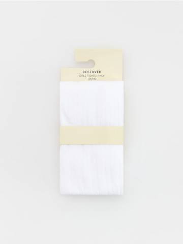Reserved - GIRLS` TIGHTS - білий - 543CZ-00X Reserved - GIRLS` TIGHTS - білий - 543CZ-00X