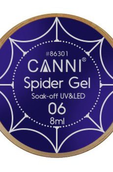 Уценка! Гель-паутинка Canni 3D Spider Gel Soak-off UV&Led 06 сиреневый, 8 мл