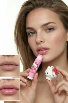 Бальзам для губ із малиновим ароматом - рожевий