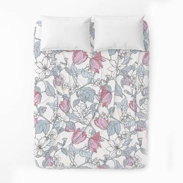 Простыня бязевая Home Line Весенний вечер, серо-розовая, 145*215 см (173550) Простыня бязевая Home Line Весенний вечер, серо-розовая, 145*215 см (173550)