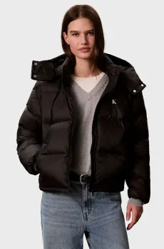 Женский черный пуховик ESSENTIAL Черный L Calvin Klein LV047H500G