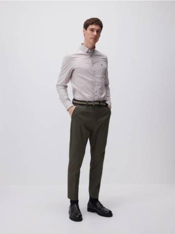 Reserved - MEN`S TROUSERS & BELT - коричневувато-зелений - 629DT-78X Reserved - MEN`S TROUSERS & BELT - коричневувато-зелений - 629DT-78X