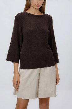 Reserved - Гладкий джемпер - коричневий - 361IT-88X