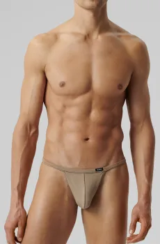 Мужские бежевые танга Бежевый S Atlantic MP-1587