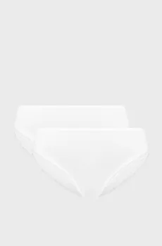 Женские белые трусики (2 шт) Белый S Atlantic 2BLP-056