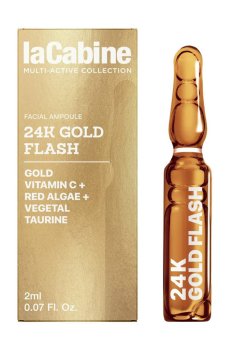 Подтягивающая ампула для лица LaCabine 24K Gold Flash Ampoule, 2 мл