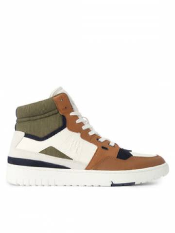 Tommy Hilfiger Снікерcи Th Basket Better Midcut Lth Mix FM0FM04793 Коричневий Tommy Hilfiger Снікерcи Th Basket Better Midcut Lth Mix FM0FM04793 Коричневий