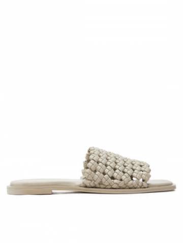 Calvin Klein Шльопанці Flat Slide Latt HW0HW02143 Бежевий Calvin Klein Шльопанці Flat Slide Latt HW0HW02143 Бежевий