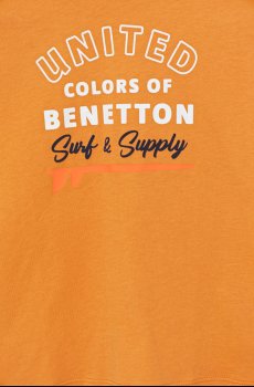 Детская хлопковая футболка United Colors of Benetton