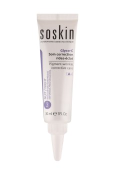 Ночной корректирующий крем для лица Soskin Pigment-Wrinkle Corrective Care Glyco-C против морщин и пигментации, 30 мл