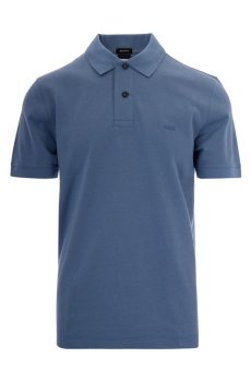 Light Blue Solid Shirt Collar Polo