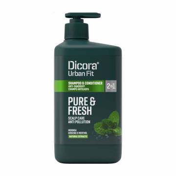 Шампунь-кондиционер Dicora Urban Fit Pure & Fresh Shampoo & Conditioner 2 in 1 против перхоти, 800 мл Шампунь-кондиционер Dicora Urban Fit Pure & Fresh Shampoo & Conditioner 2 in 1 против перхоти, 800 мл