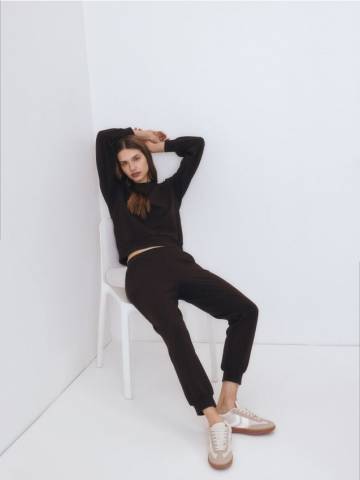 Reserved - LADIES` TROUSERS - темно коричневий - 8512B-89X Reserved - LADIES` TROUSERS - темно коричневий - 8512B-89X