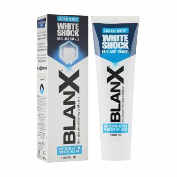 Отбеливающая зубная паста BlanX White Shock Brilliant Enamel Toothpaste, 75 мл Отбеливающая зубная паста BlanX White Shock Brilliant Enamel Toothpaste, 75 мл