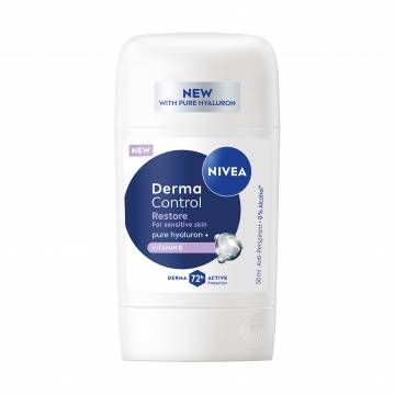 Антиперспирант NIVEA Дерма контроль. Восстановление для чувствительной кожи, стик, 50 мл Антиперспирант NIVEA Дерма контроль. Восстановление для чувствительной кожи, стик, 50 мл
